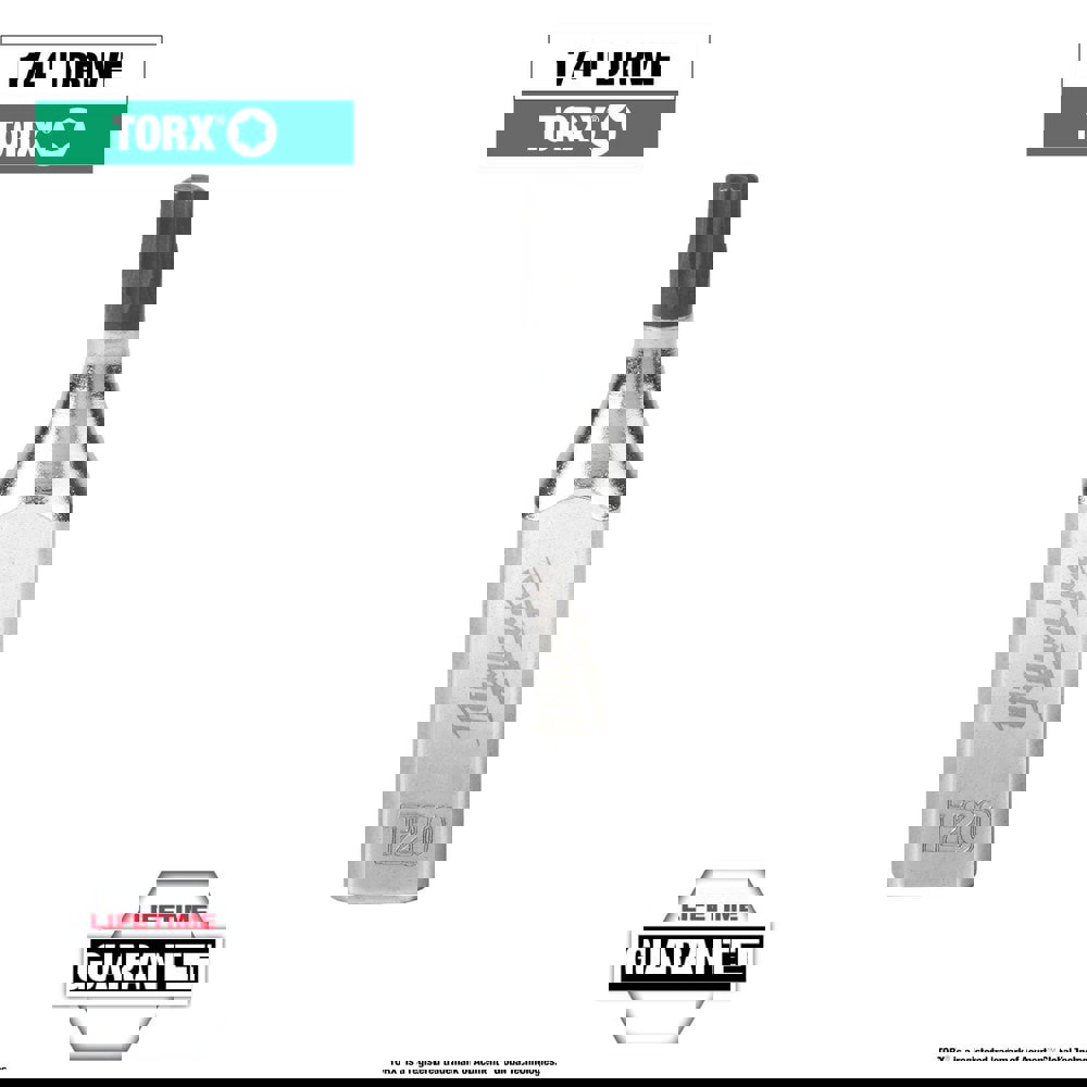Hand Hex & Torx Bit Sockets; Socket Type: Torx Bit ; Drive Size (Fractional Inch): 1/4 ; Torx Size: T20 ; Bit Length (mm): 8.47 ; Bit Length (Decimal Inch): 0.3333 ; Insulated: No